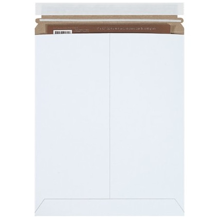 Bsc Preferred 11 x 13-1/2'' White Self-Seal Stayflats Plus Mailers, 25PK RM3SS25PK